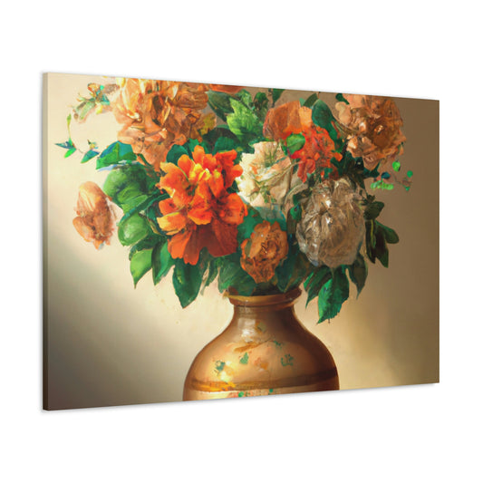 Floral Finesse Honed. - Canvas
