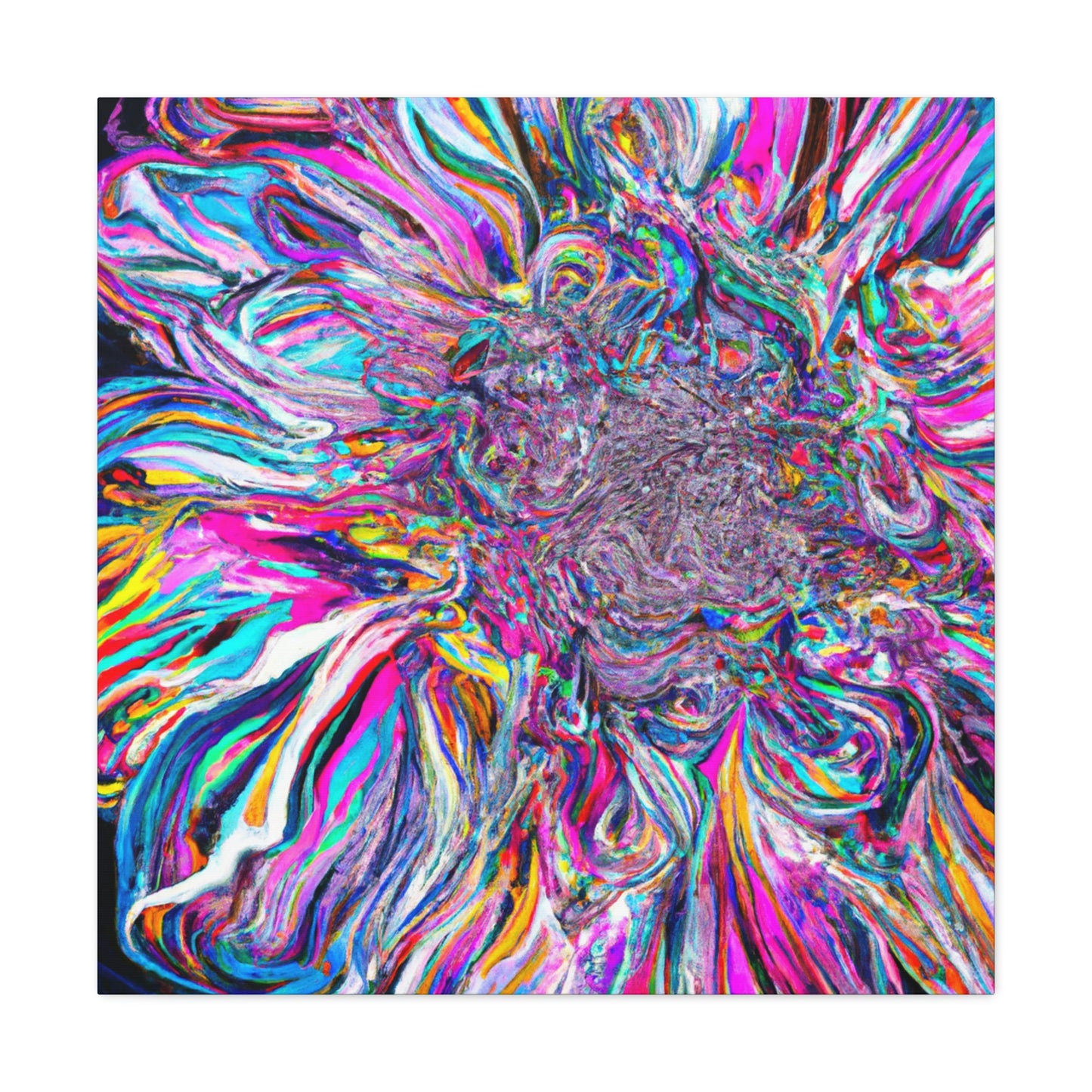 Psychedelic Bloom. - Canvas