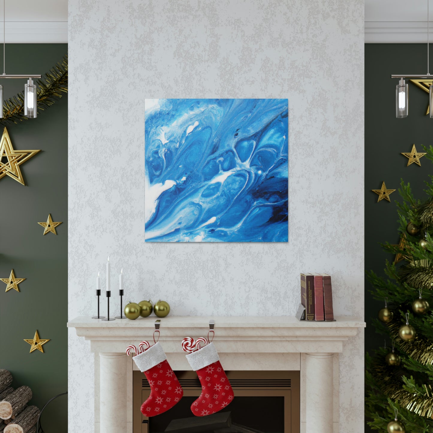 Blue Vapour. - Canvas