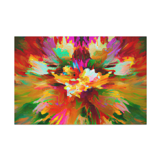 Illuminated Bloom. - Canvas