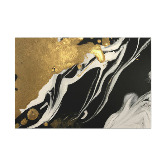 Gilded Mural Bliss - Canvas