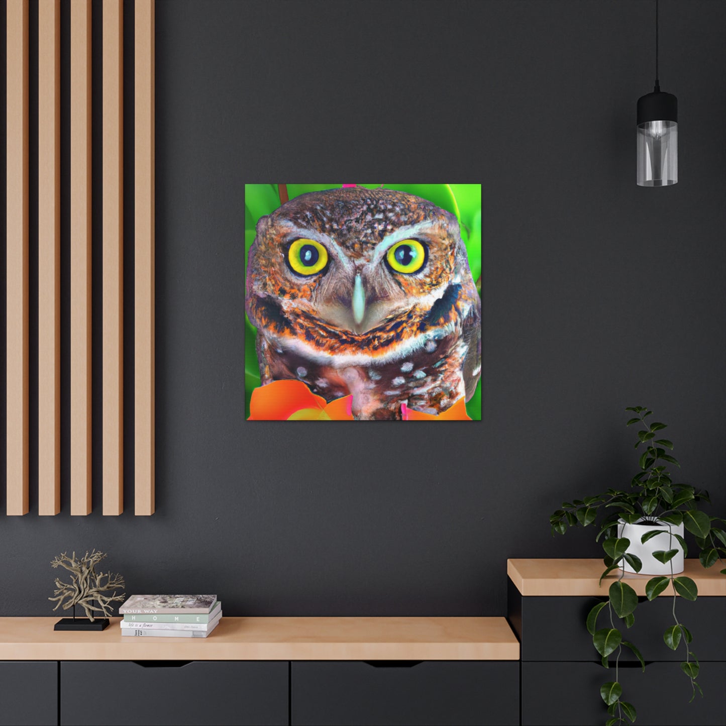 Owl Splendor. - Canvas