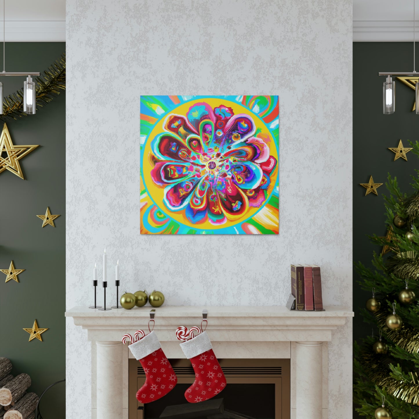 "Psychedelic Bloom" - Canvas