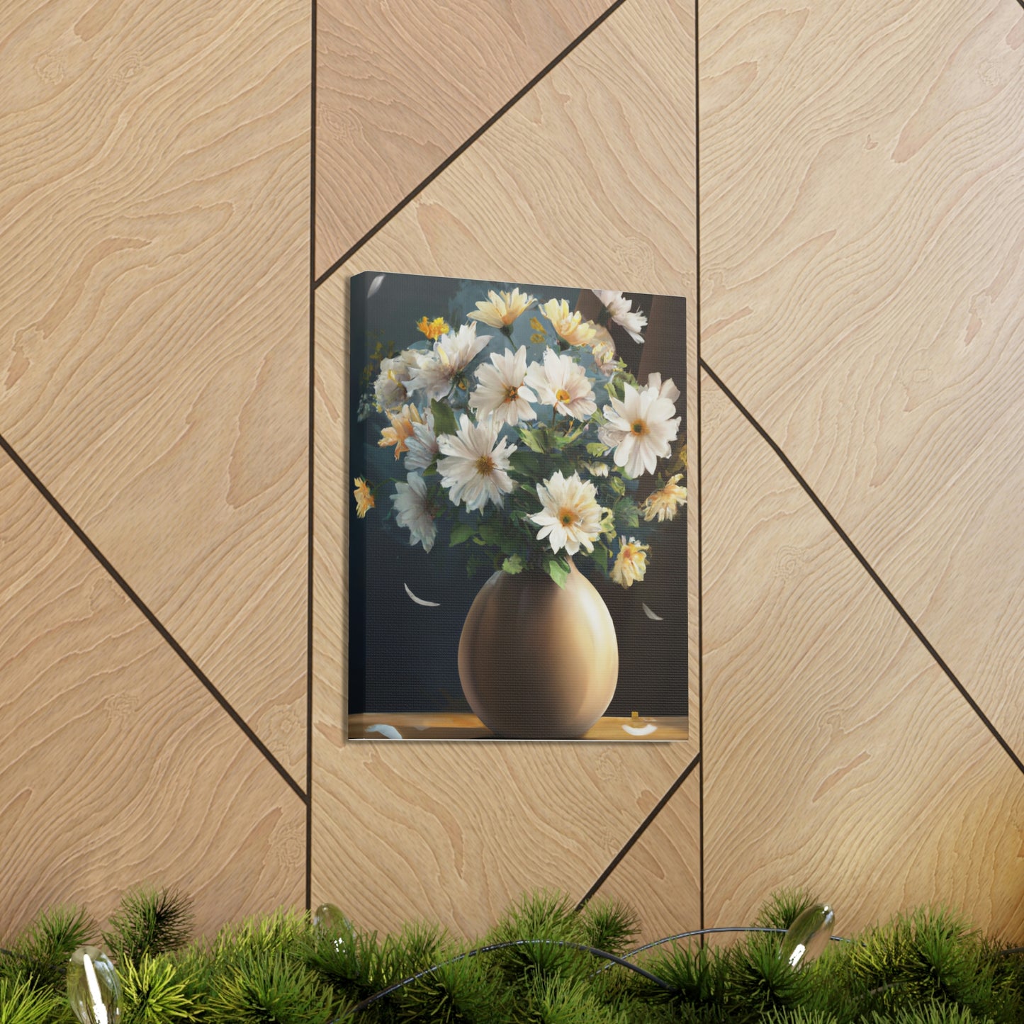 Vase Floral Splendor - Canvas