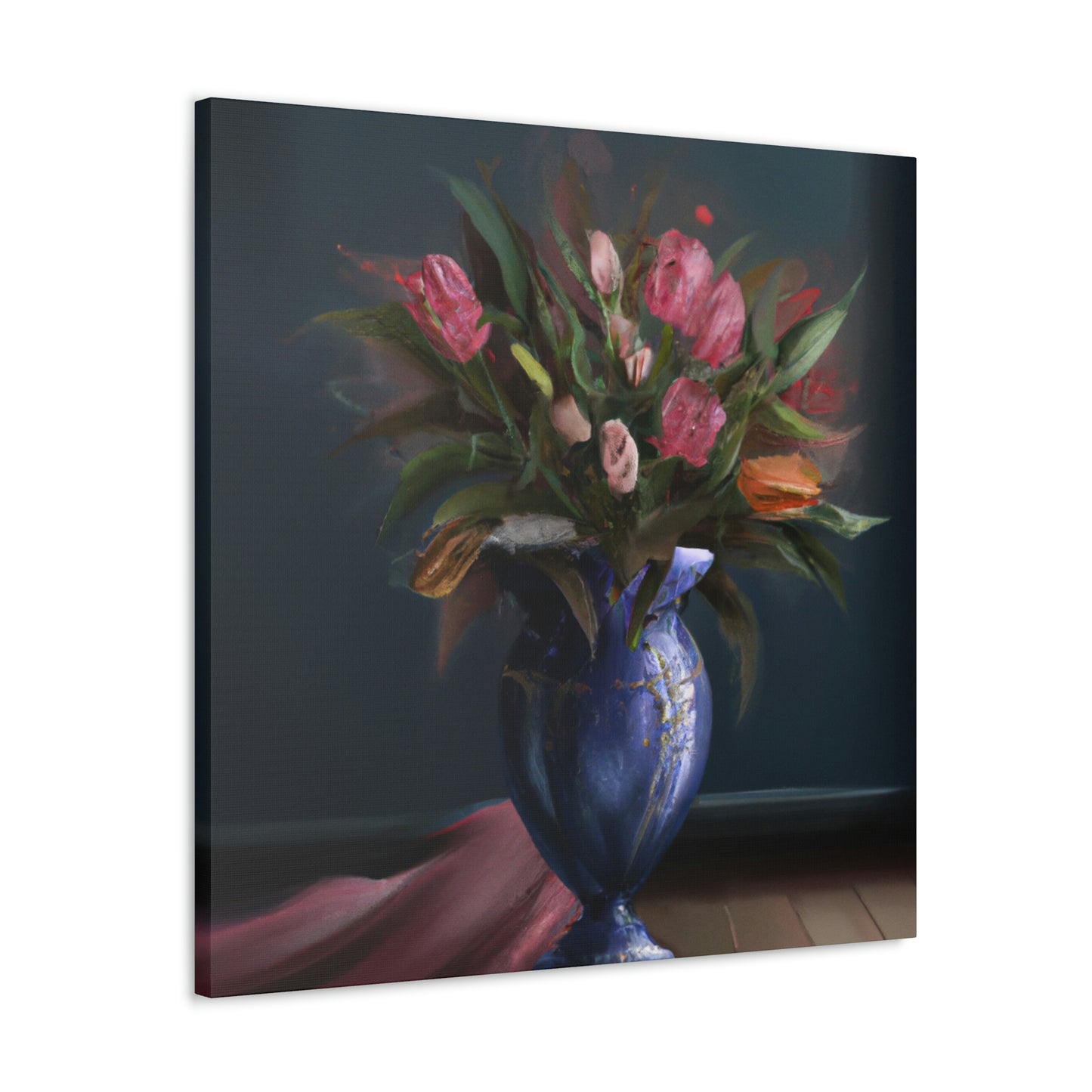"Floral Finesse Flourish - Canvas