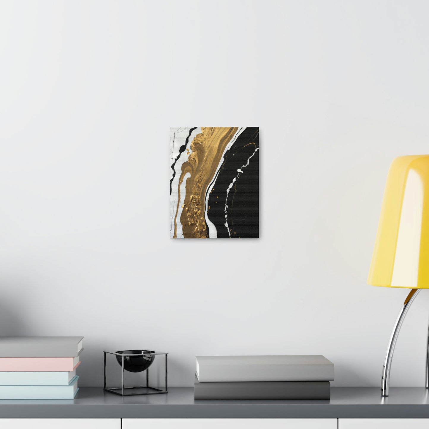 Golden Flow Fusion - Canvas