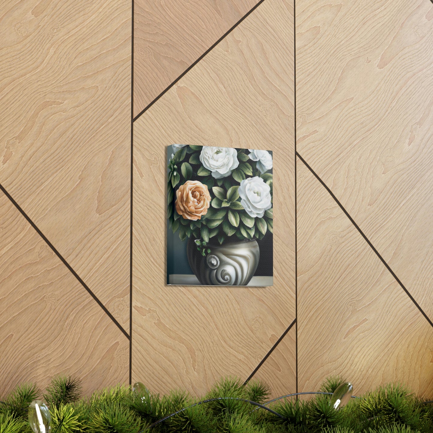 Glowing Floral Splendor. - Canvas