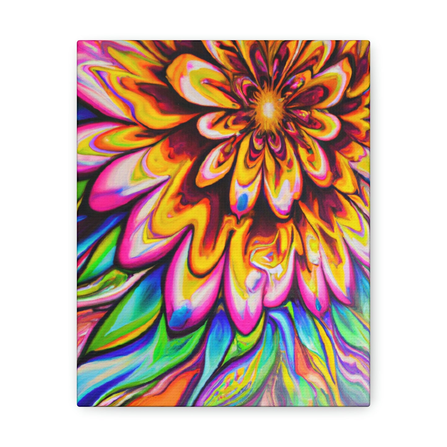 Psychedelic Bloom - Canvas