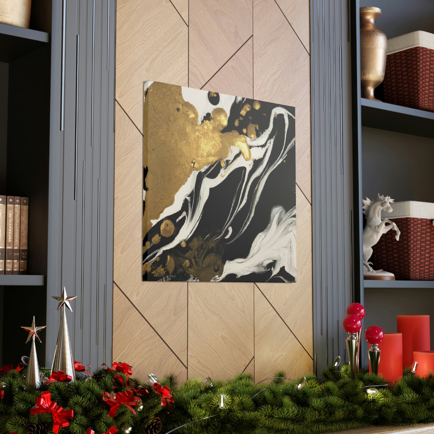 Gilded Mural Bliss - Canvas