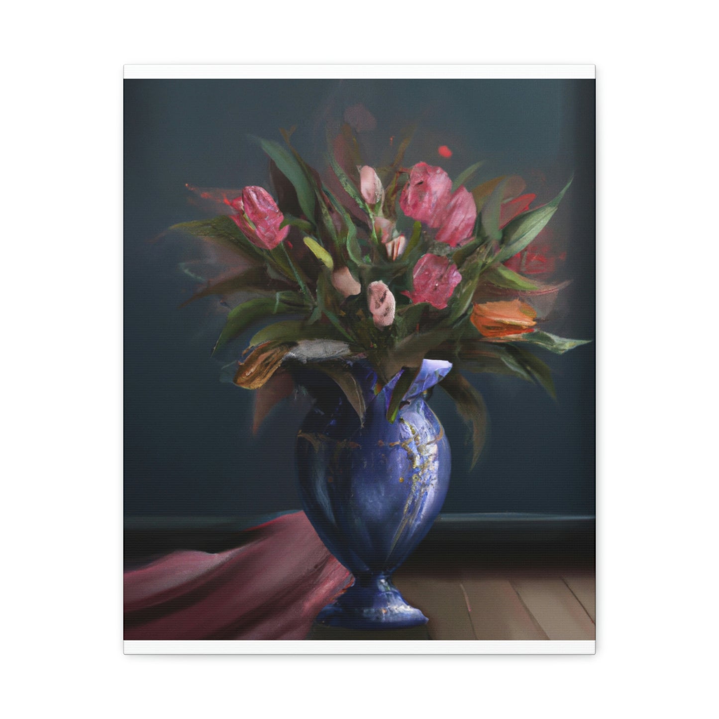 "Floral Finesse Flourish - Canvas
