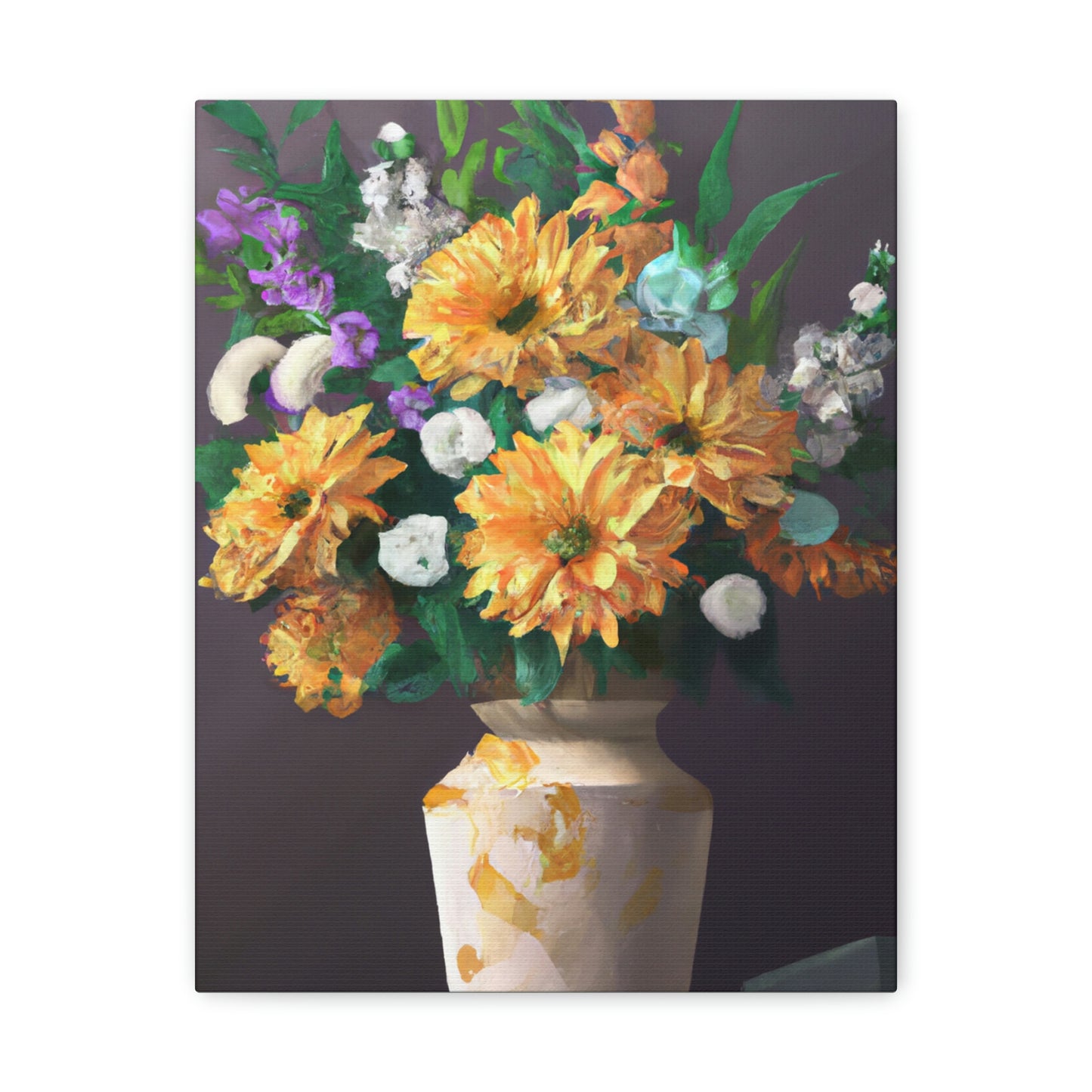 Vibrant Floral Dream - Canvas