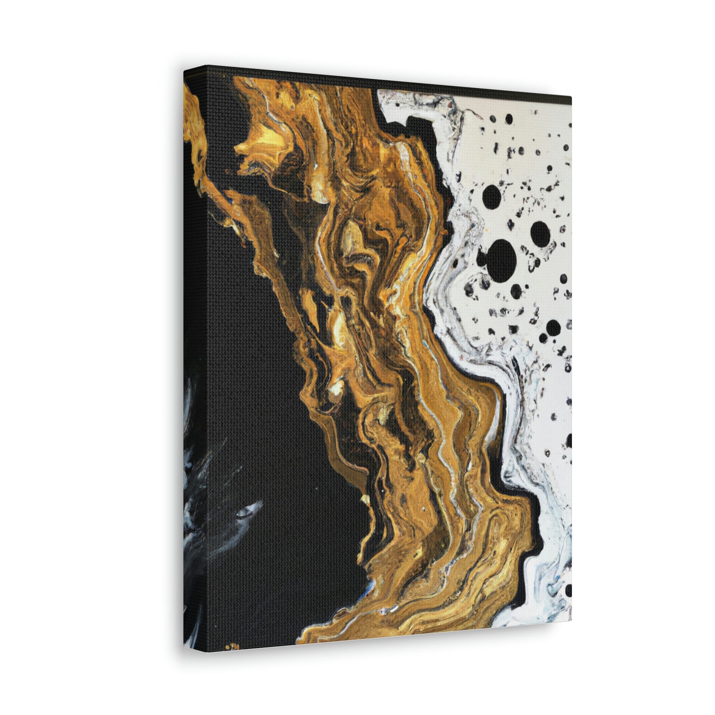 Midnight Gold Glitter - Canvas