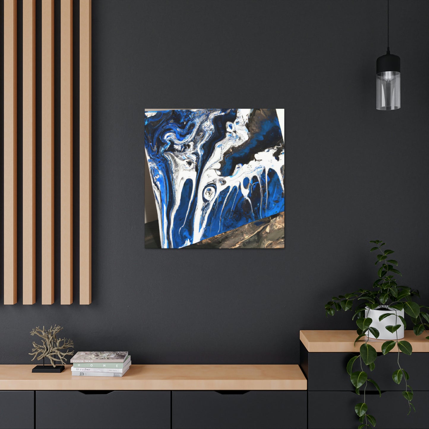 Blue Brilliance. - Canvas