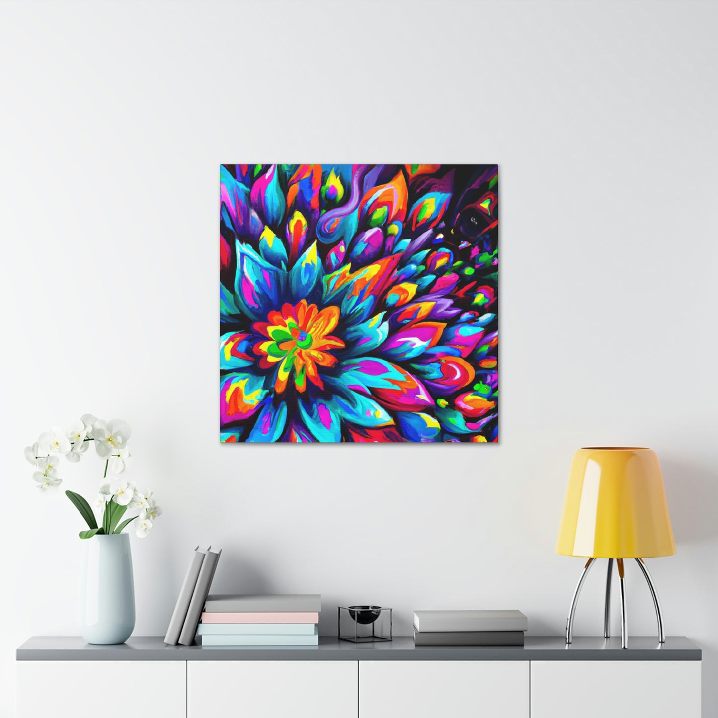 "Psychedelic Bloom" - Canvas