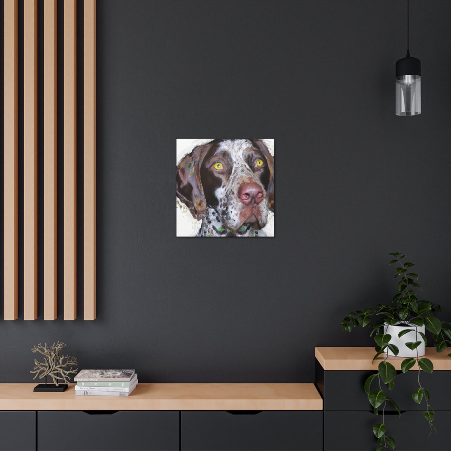 "Pointer Splendor" - Canvas