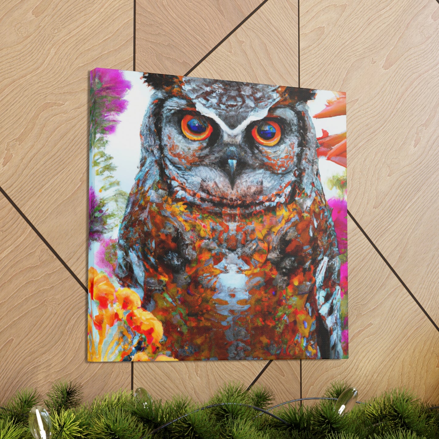 Owl's Splendor. - Canvas