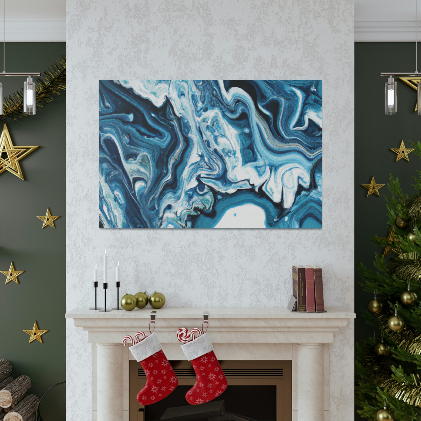 "Blue Harmony". - Canvas