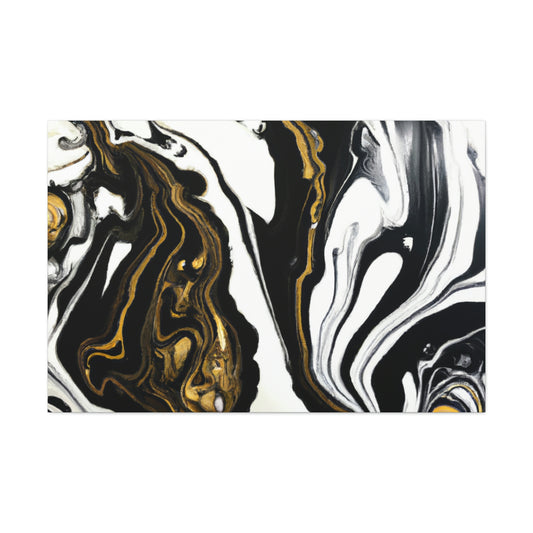 Ebony Gilded Flux - Canvas