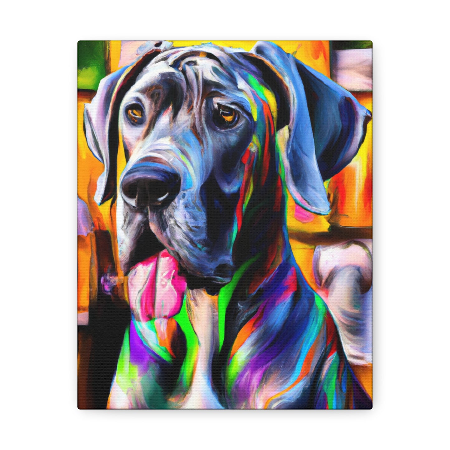 Colorful Canine Joy - Canvas