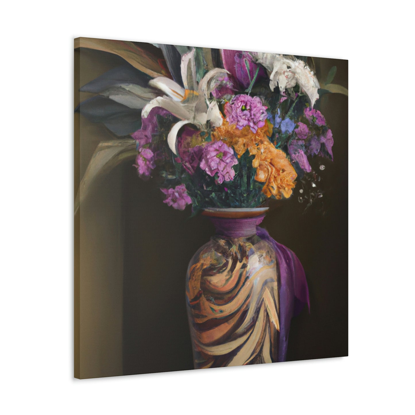 "Floral Fragility Bliss" - Canvas