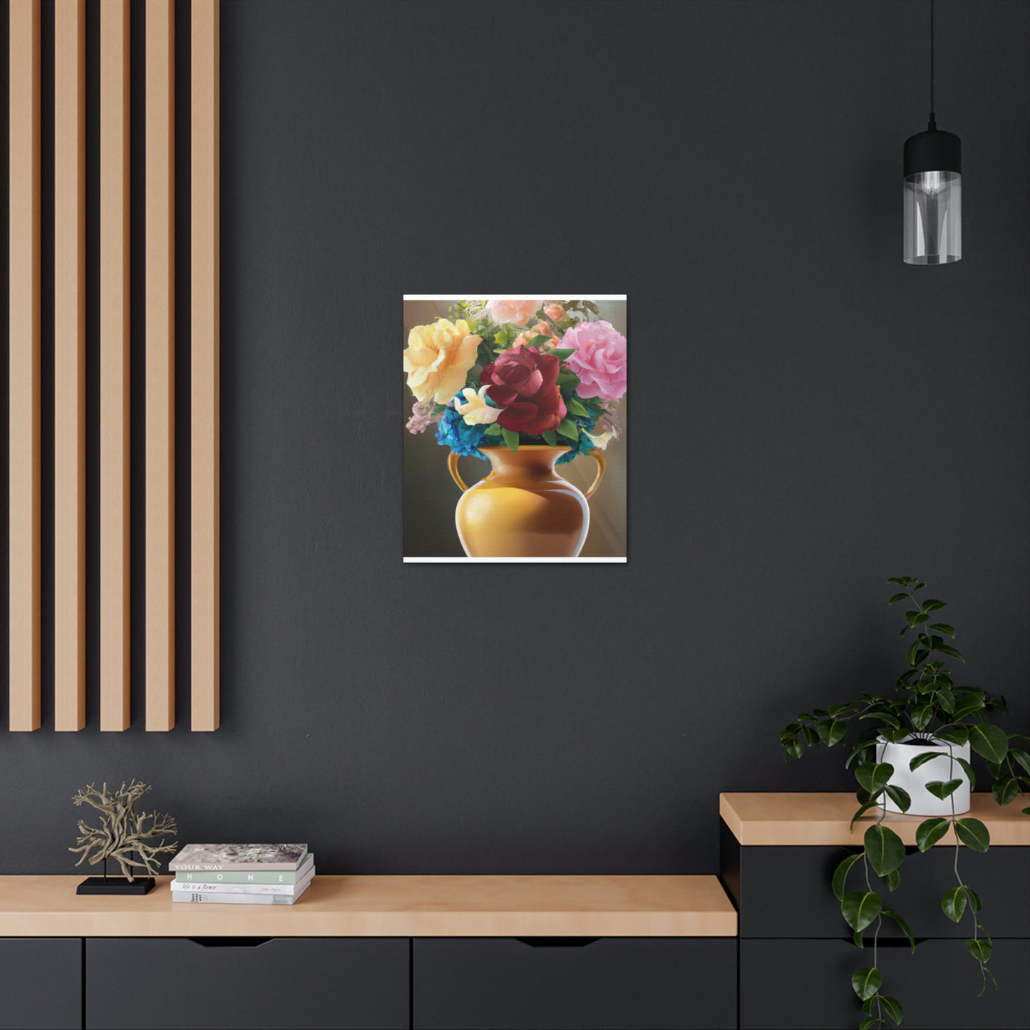 Vase Blossom Splendor - Canvas