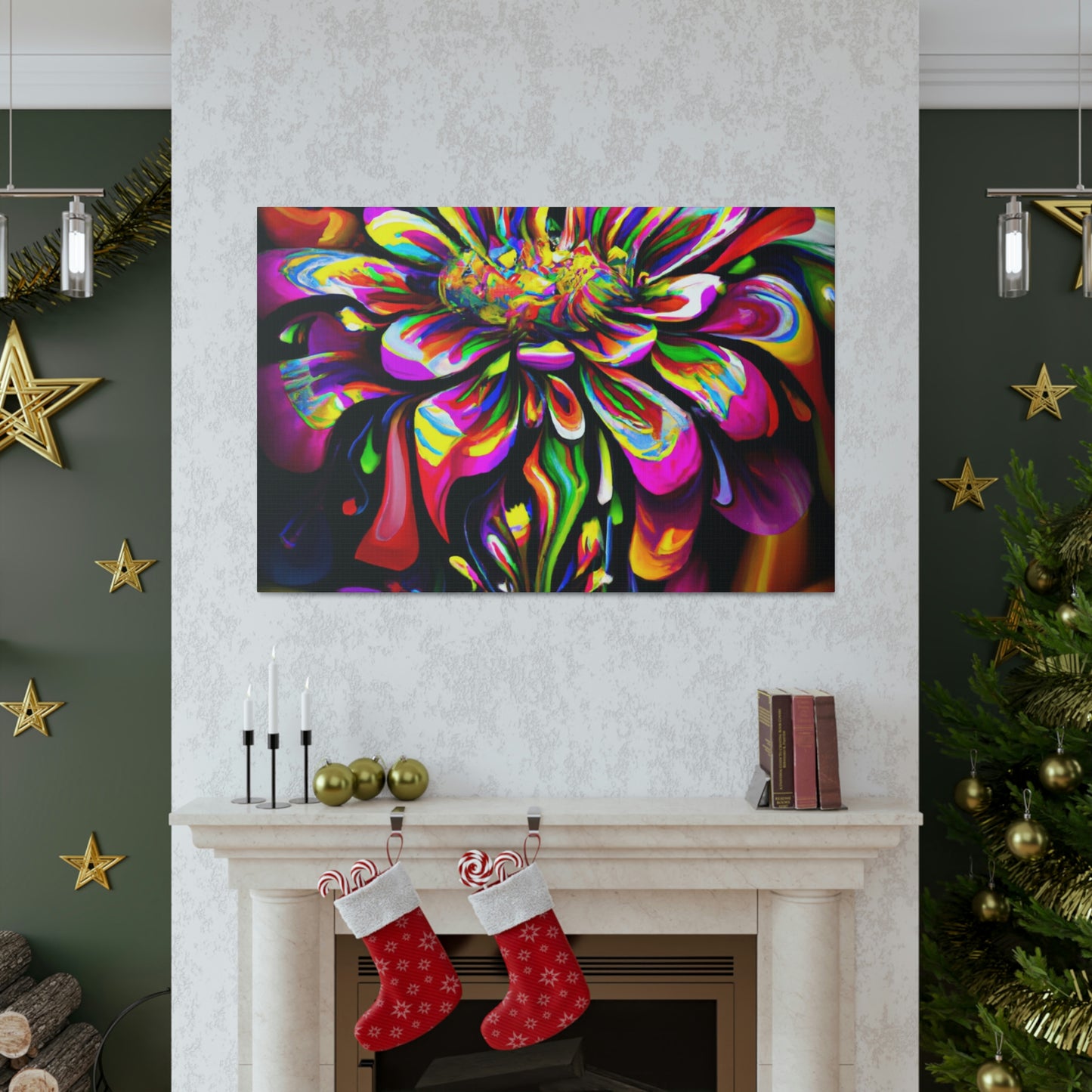 Groovy Bloom. - Canvas