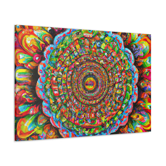 Psychedelic Bloom. - Canvas