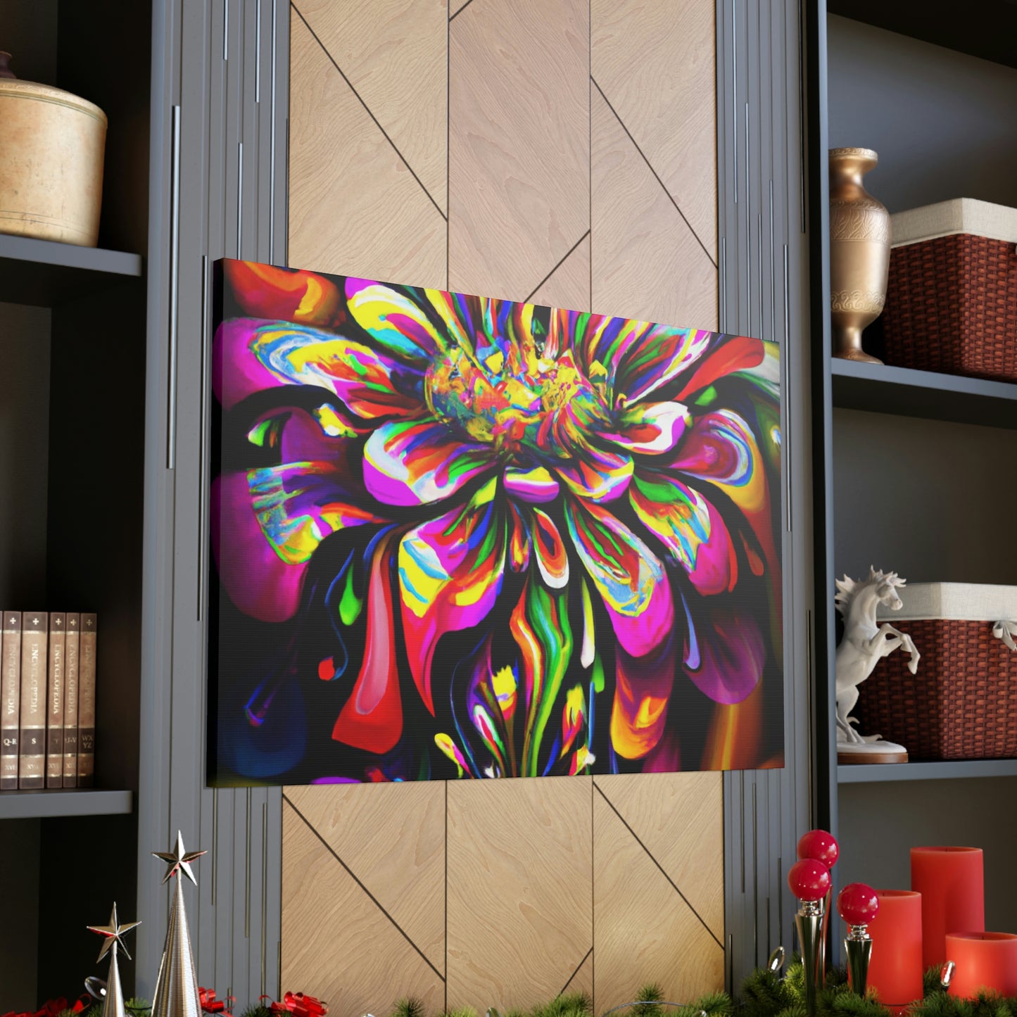 Groovy Bloom. - Canvas