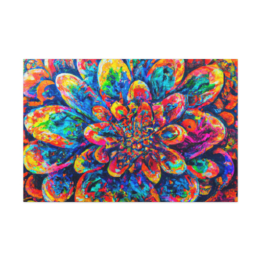 Psychedelic Bloom. - Canvas