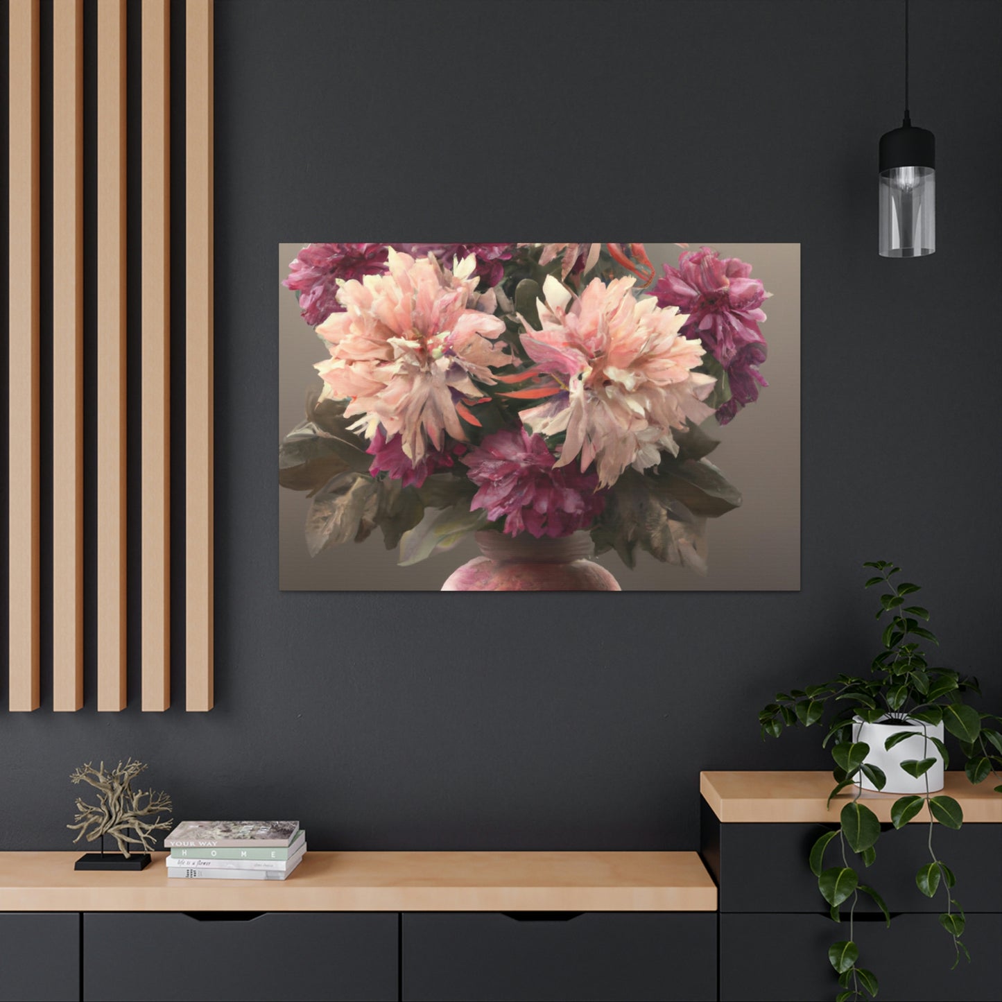 "Floral Finesse Art" - Canvas