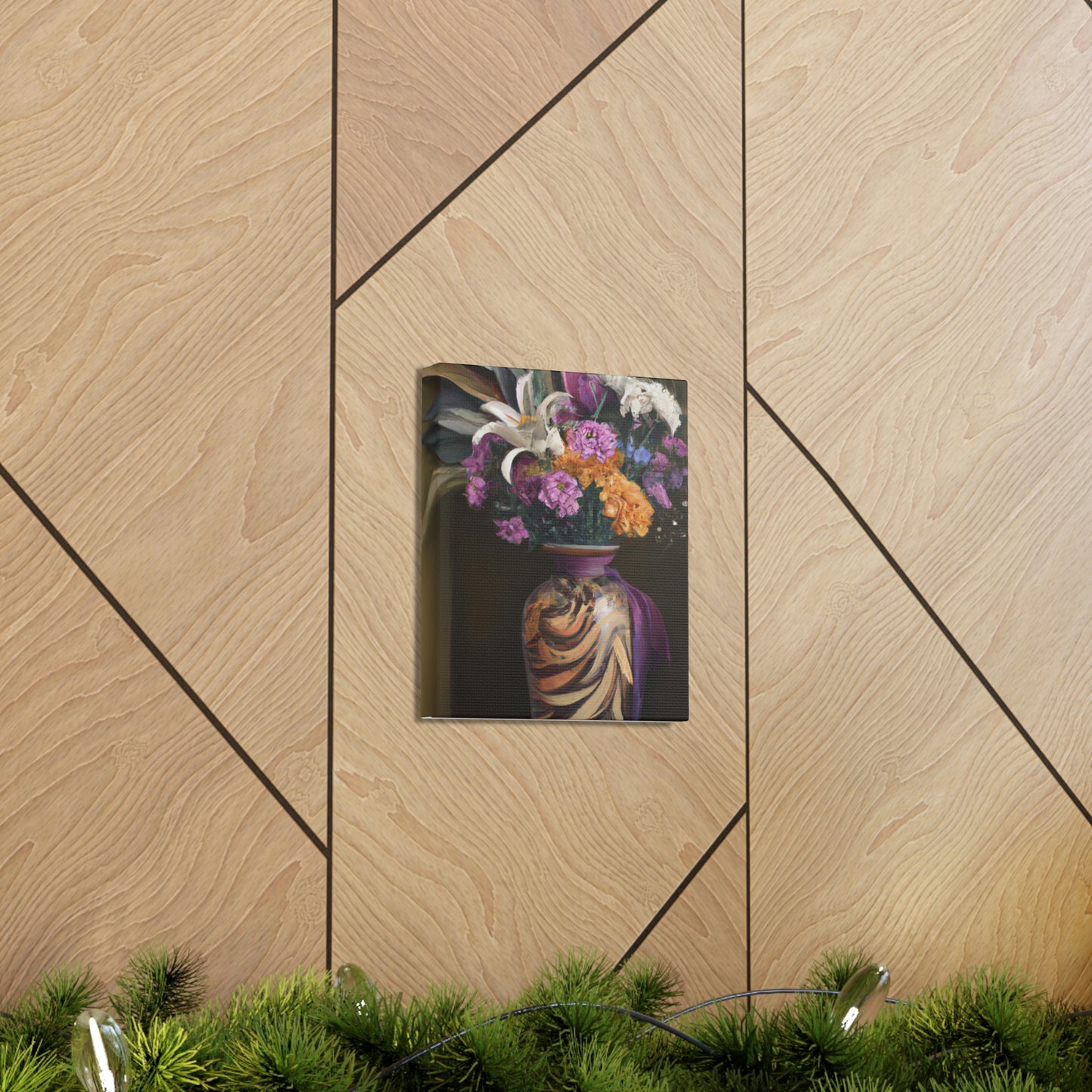 "Floral Fragility Bliss" - Canvas