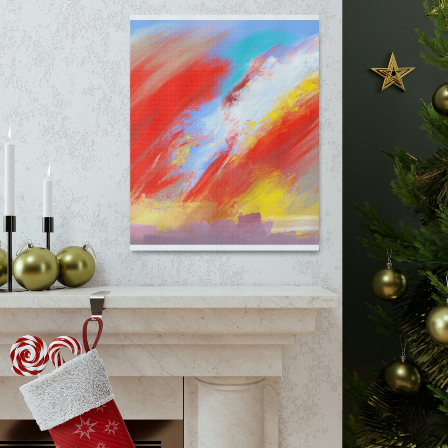 Brush Burst. - Canvas