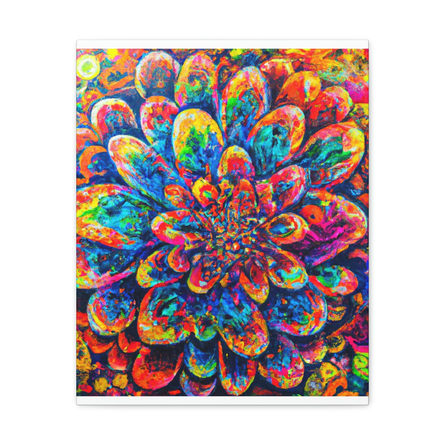 Psychedelic Bloom. - Canvas