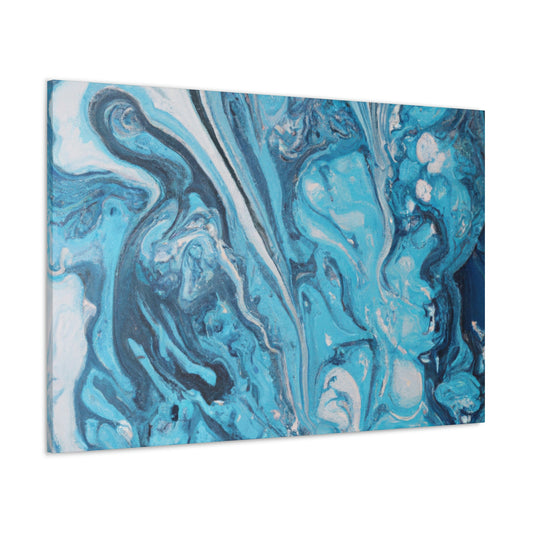Aqua Swirl. - Canvas
