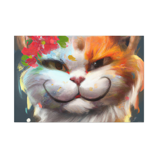 Feline Flora - Canvas