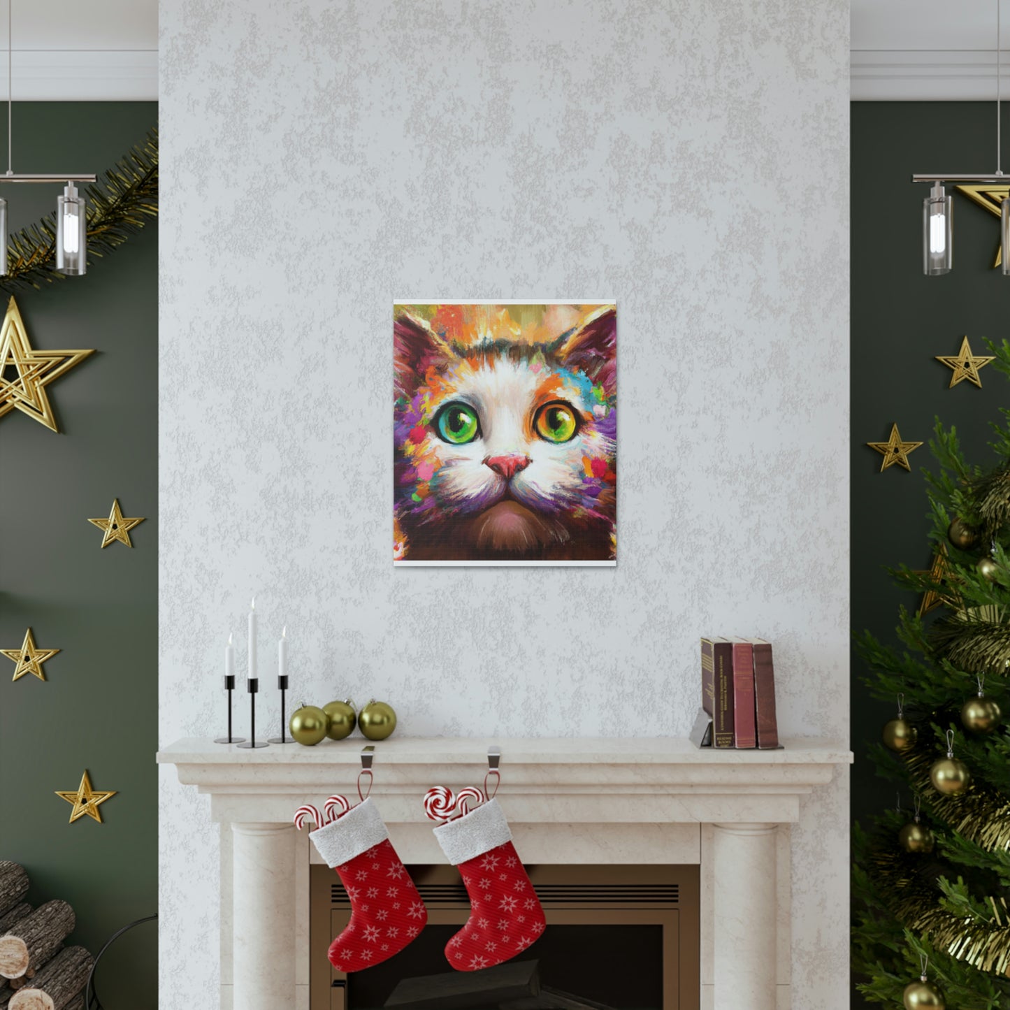 Feline Floral - Canvas