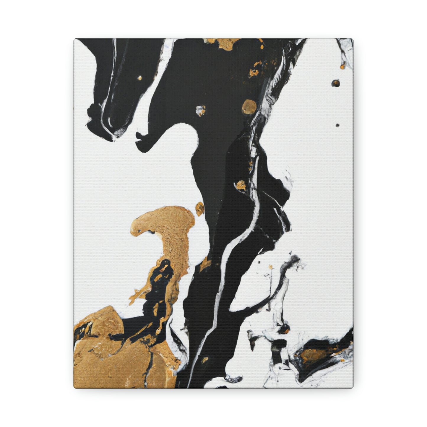 Midnight Gilded Bloom - Canvas