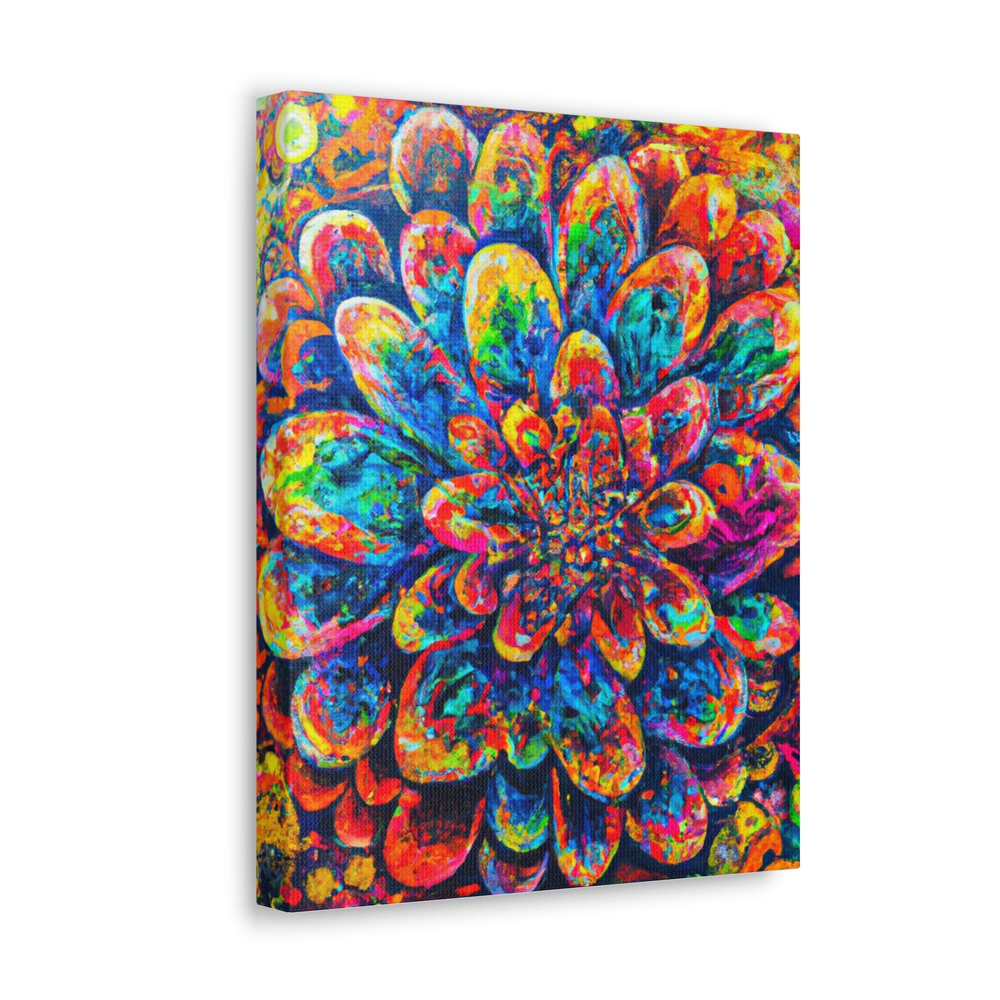 Psychedelic Bloom. - Canvas