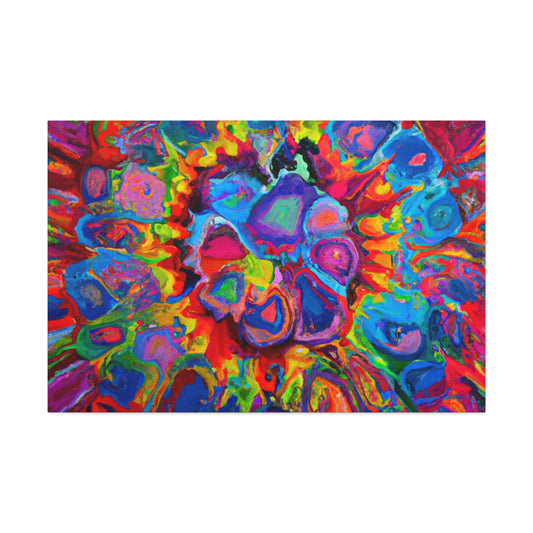 Trippy Floral. - Canvas