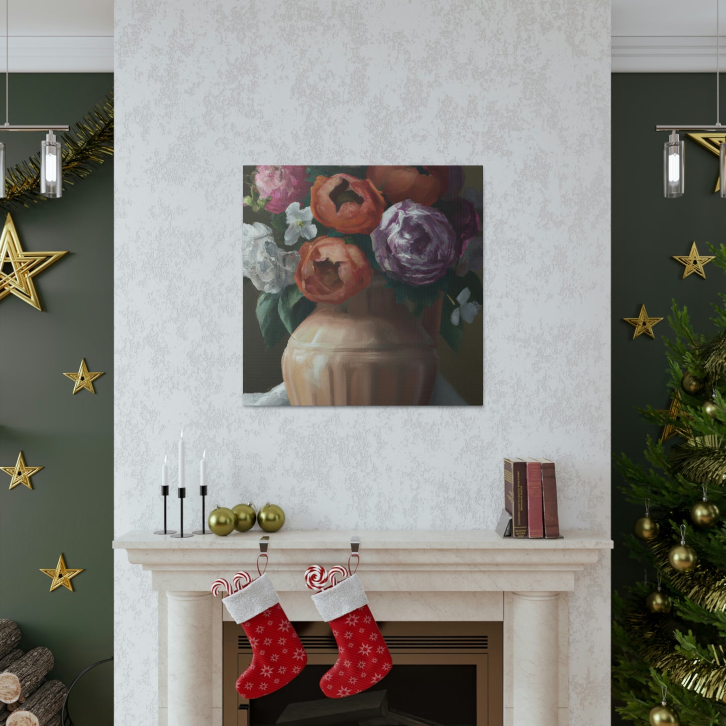 "Fading Floral Finesse" - Canvas