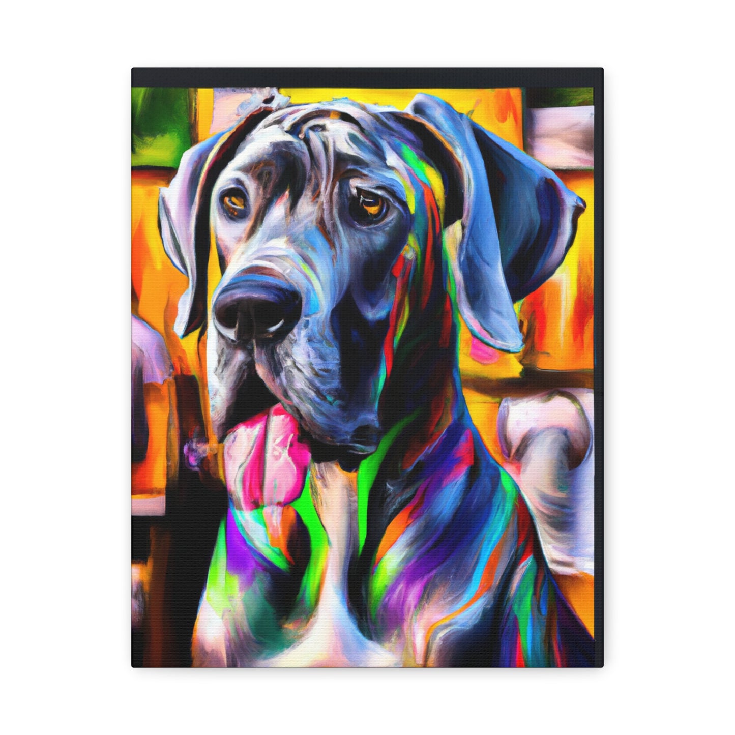 Colorful Canine Joy - Canvas