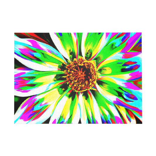 Psychedelic Floral Fancy- Puzzle
