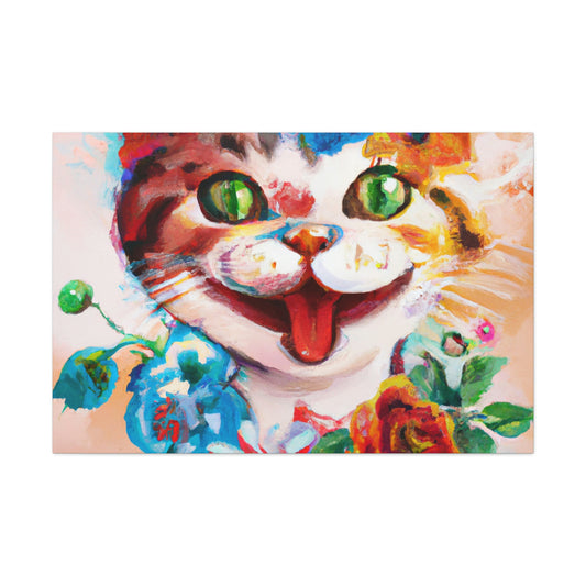 Feline Florals - Canvas