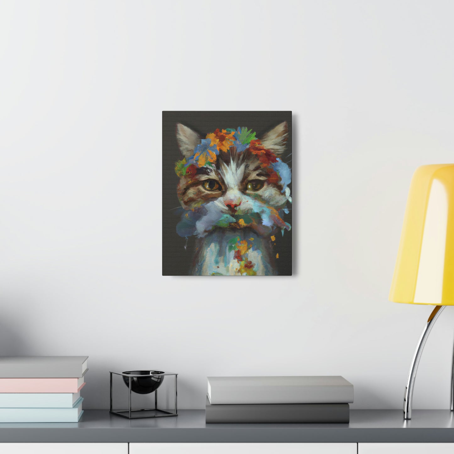 Daisycat. - Canvas