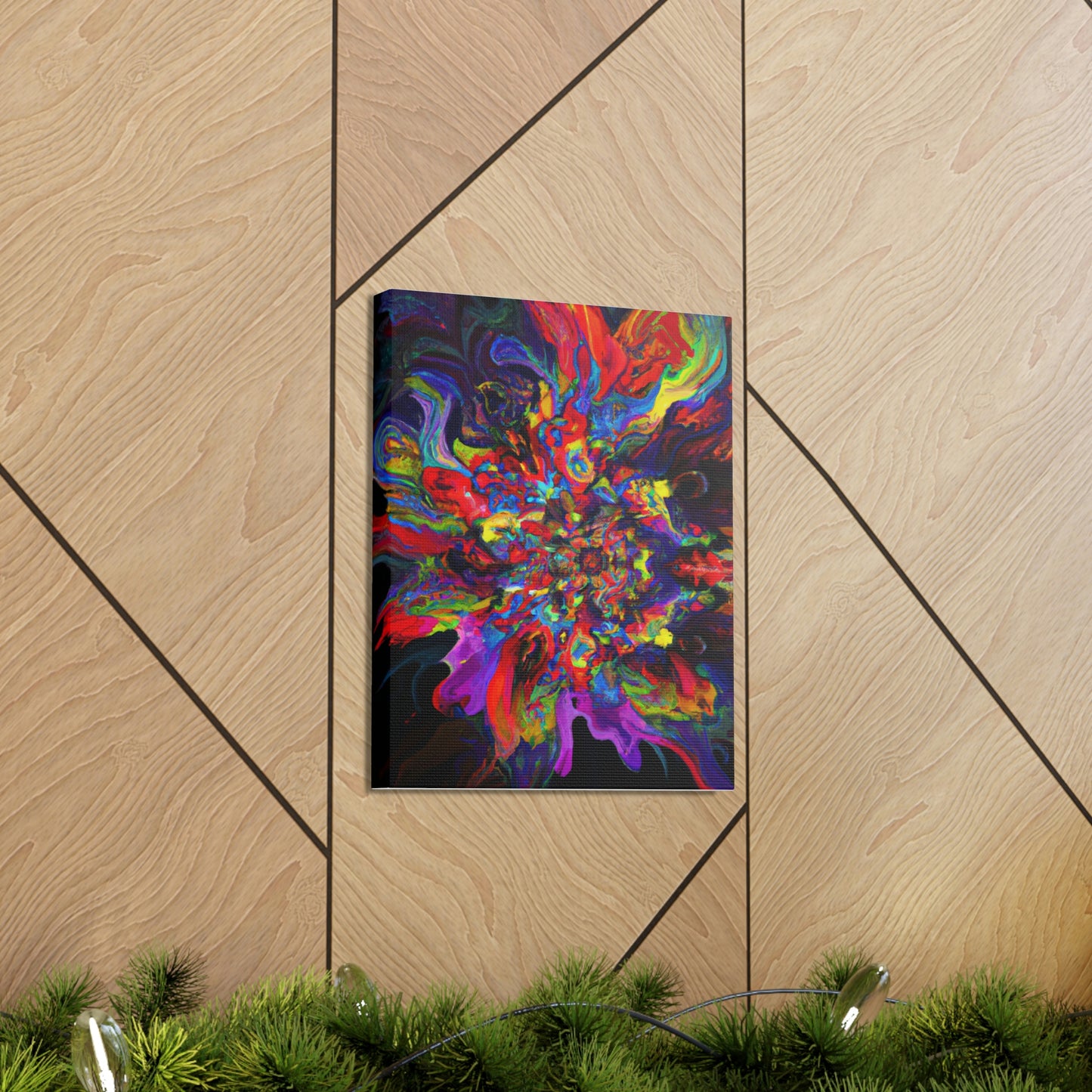 "Trippy Blooms" - Canvas