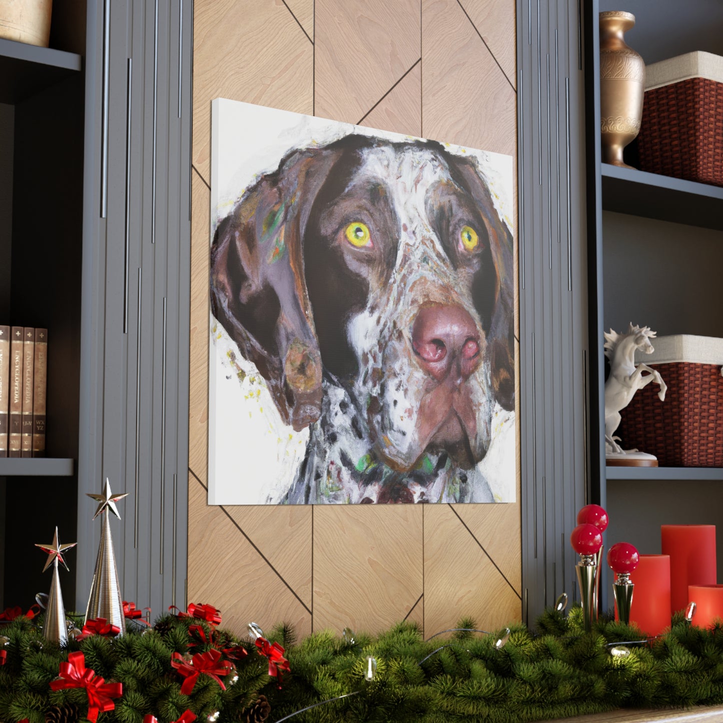 "Pointer Splendor" - Canvas