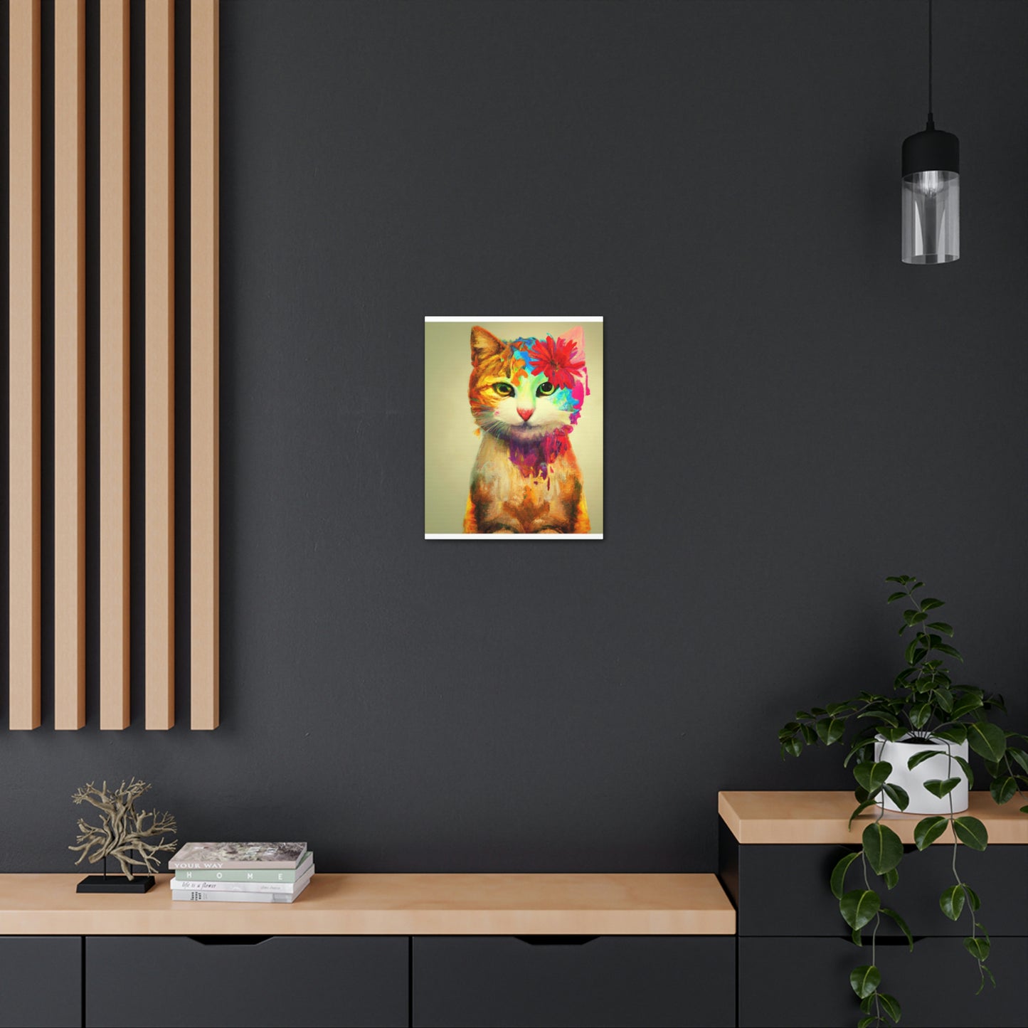 Flower Cat - Canvas