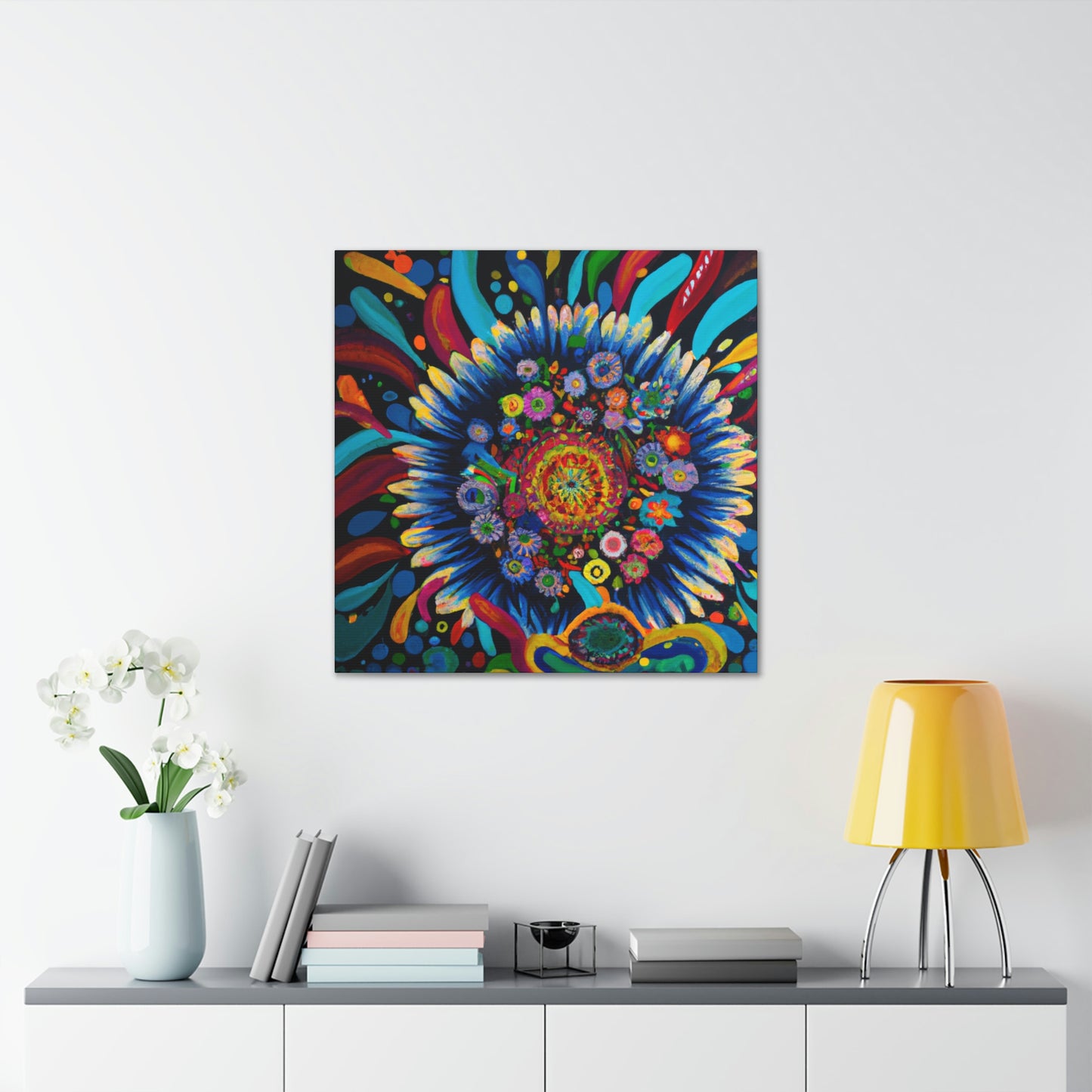 Vibrant Bloom. - Canvas
