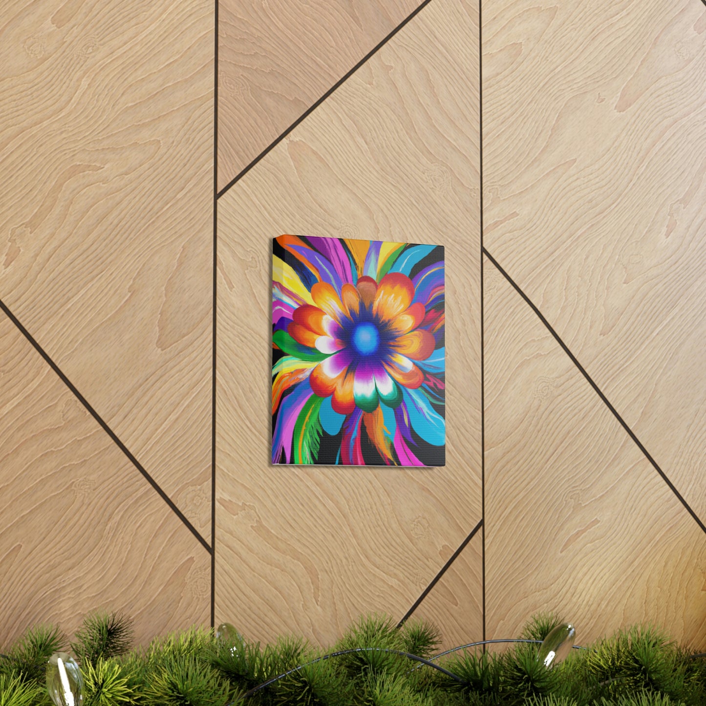 Psychedelic Bloom. - Canvas