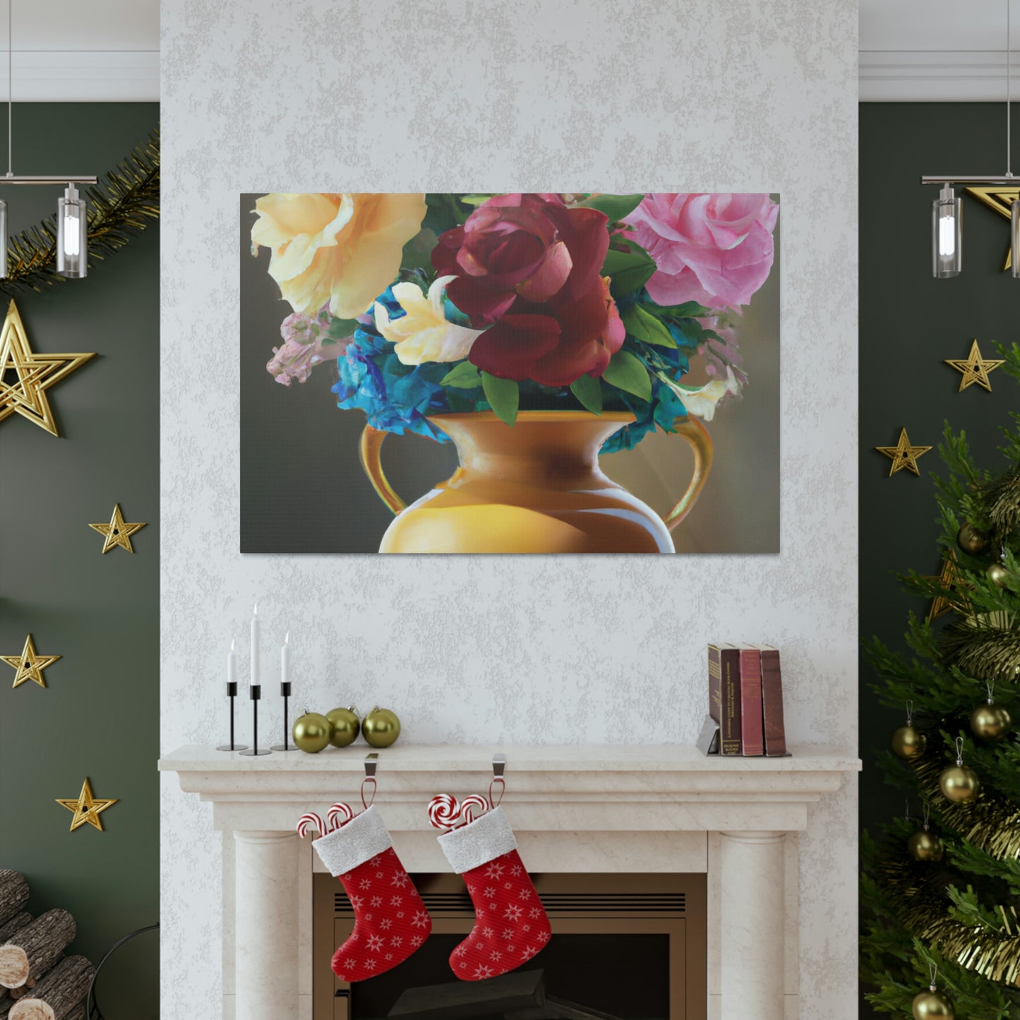Vase Blossom Splendor - Canvas